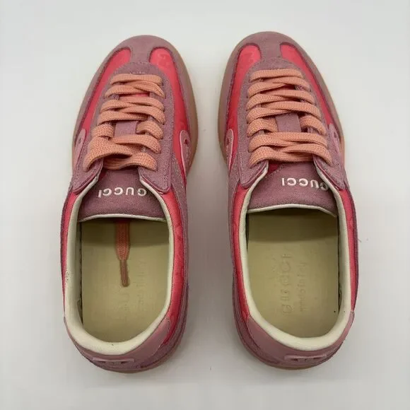 Gucci Women's Vibrant Pink Sneakers - Picture 6 of 7